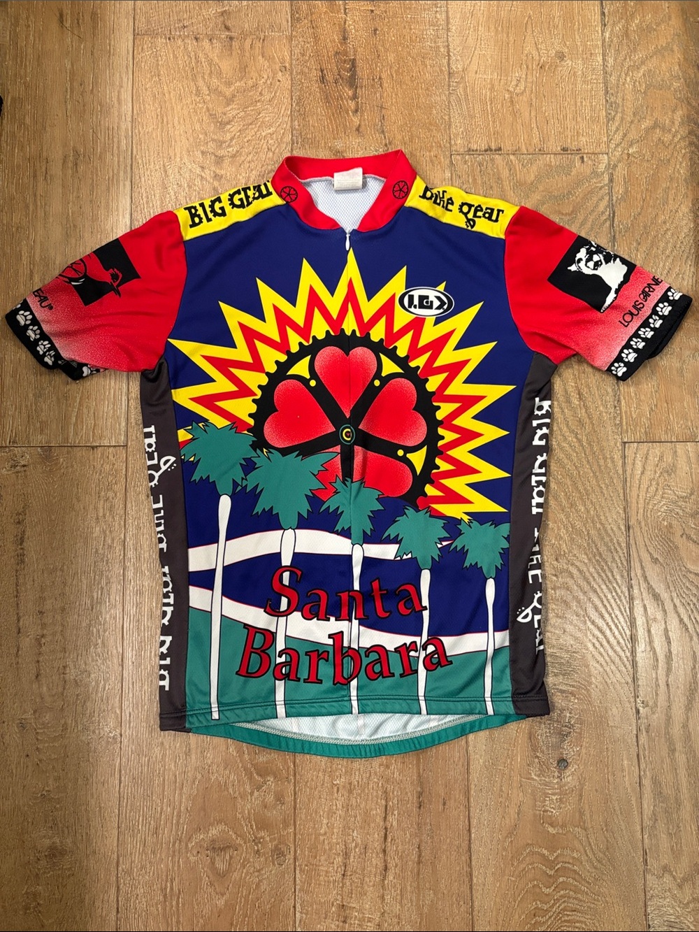 Santa Barbara women’s Large Cycling Jersey - Multicolor